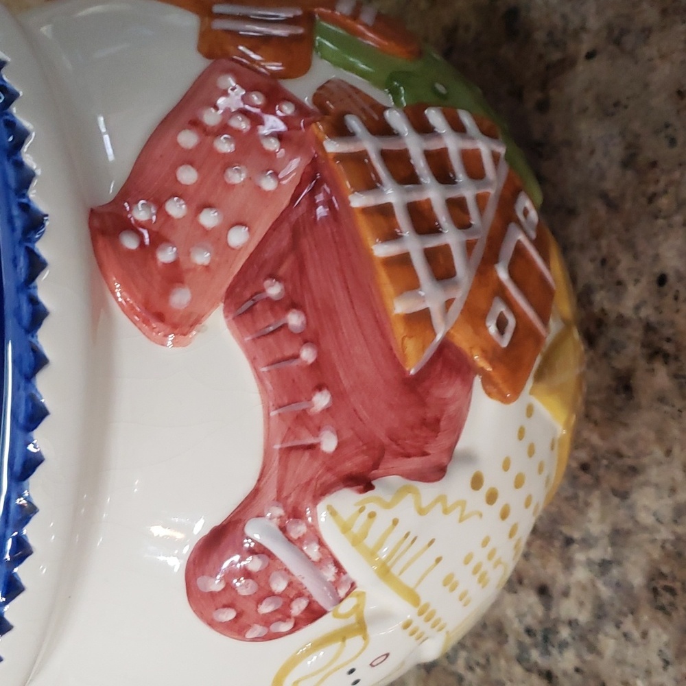 BATH & BODY WORKS 1997 VINTAGE HOLIDAY GINGERBREAD/ANGEL COOKIE JAR - Picture 3 of 10